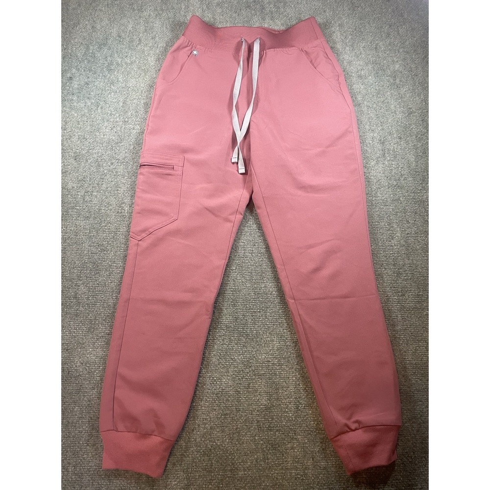 Figs Women's Size XS Petite Desert Rose Jogger Scrub Pants Technical Collection